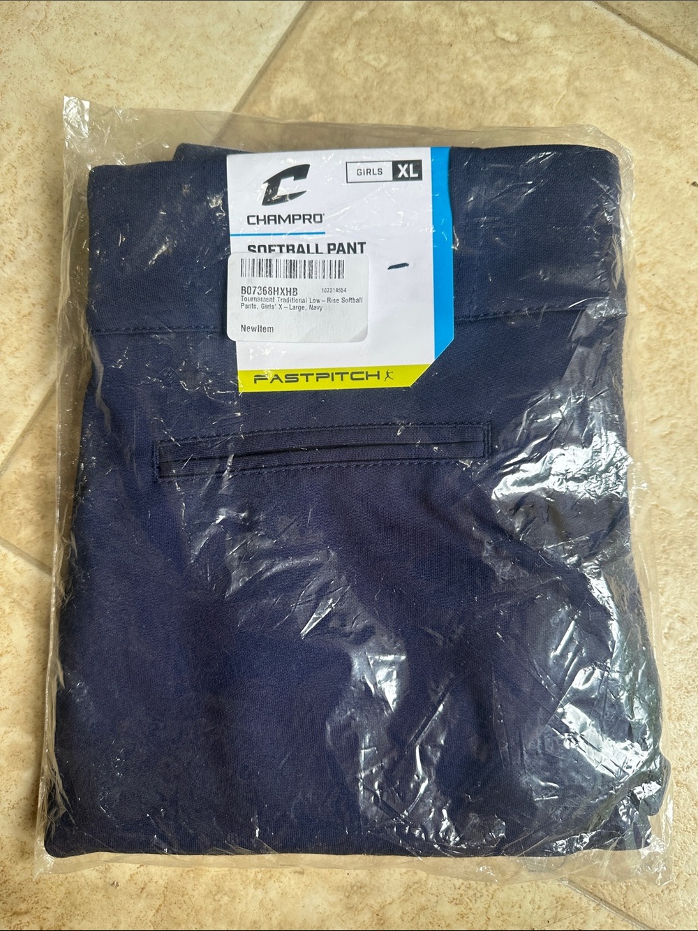 Champro Girls XL Fastpitch Softball Pants - Navy